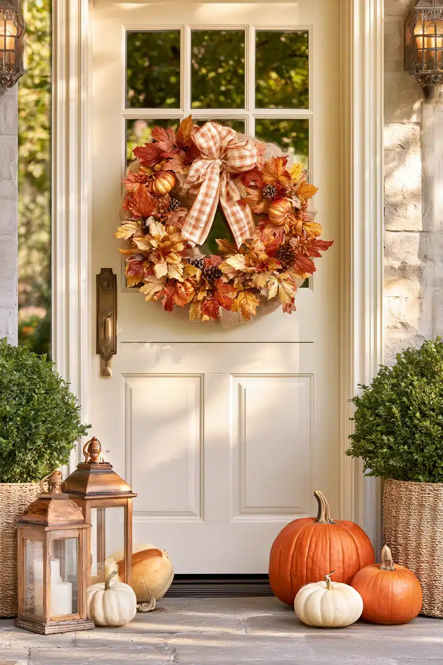 27 Easy DIY Fall Wreaths For A Warm And Welcoming Front Door