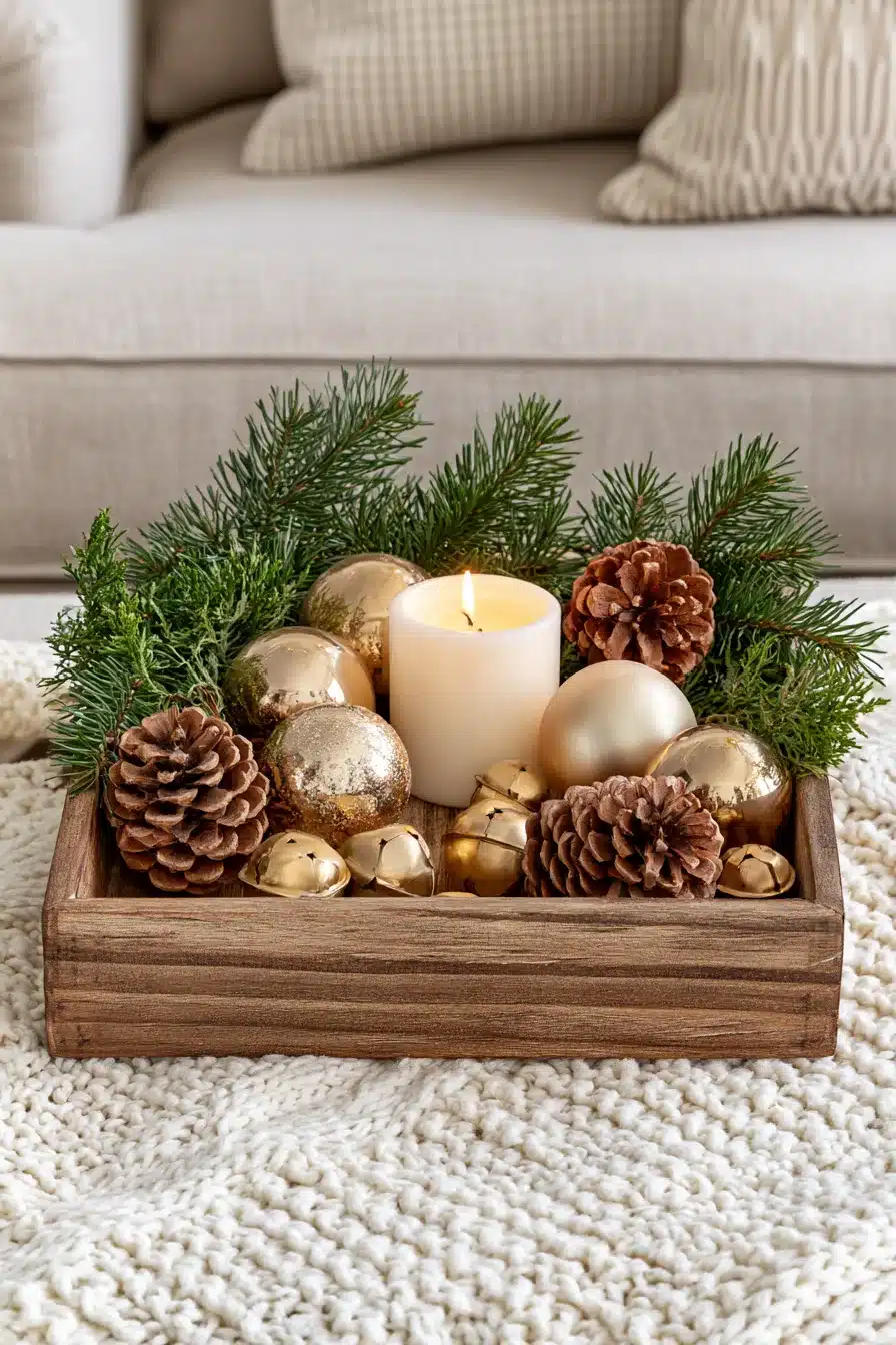 27 Christmas Coffee Table Decor Ideas Your Guests Will Love