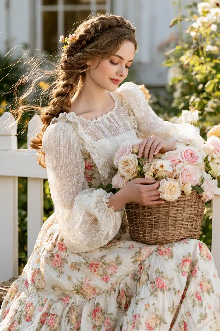 27 Dreamy Cottagecore Aesthetic Hairstyles for a Romantic Countryside Look