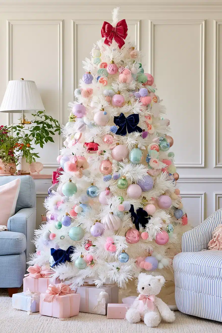 27 Magical White Christmas Tree Ideas For A Dreamy Holiday Home
