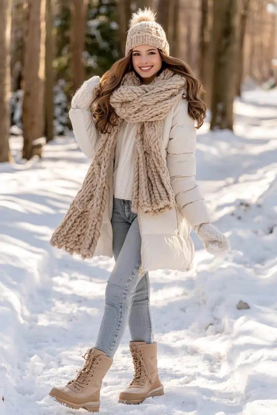 27 Winter Outfits With Scarves That Look Cozy and Chic