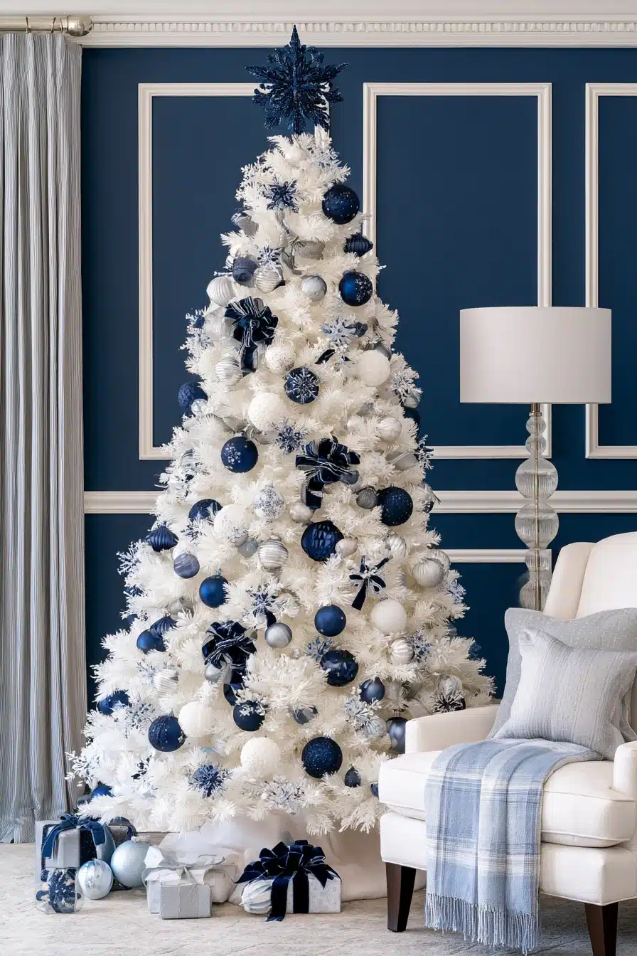 27 Magical White Christmas Tree Ideas For A Dreamy Holiday Home