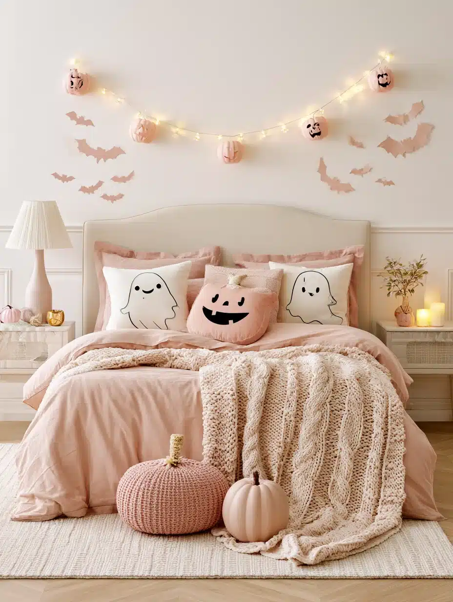 27 Pretty Pink Halloween Decor Ideas For A Playful Spooky Home