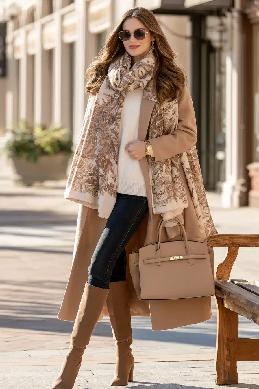 27 Winter Outfits With Scarves That Look Cozy and Chic
