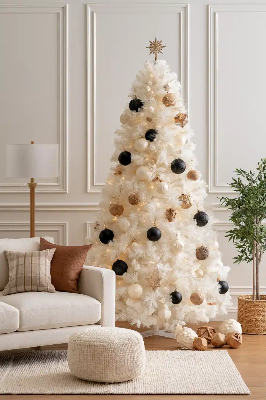 27 Magical White Christmas Tree Ideas For A Dreamy Holiday Home