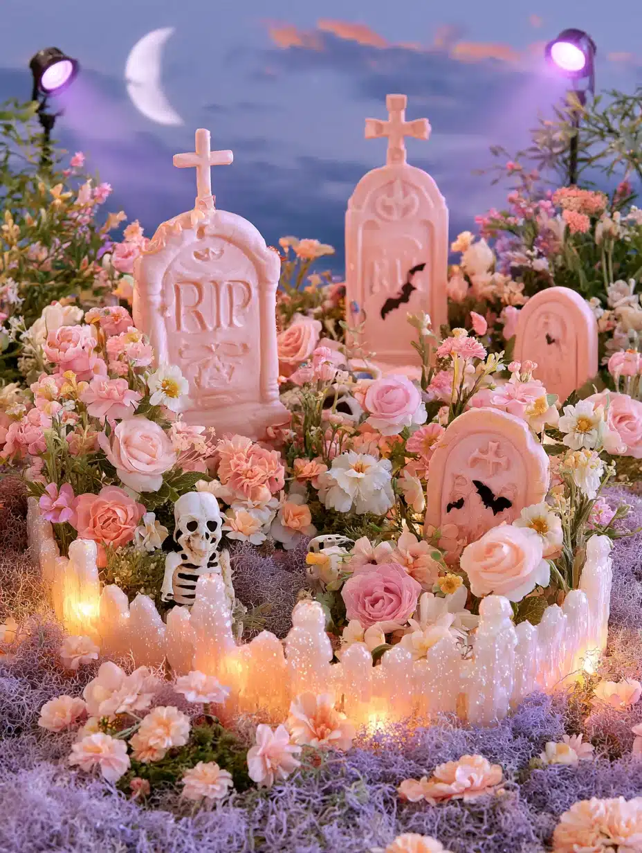 27 Pretty Pink Halloween Decor Ideas For A Playful Spooky Home