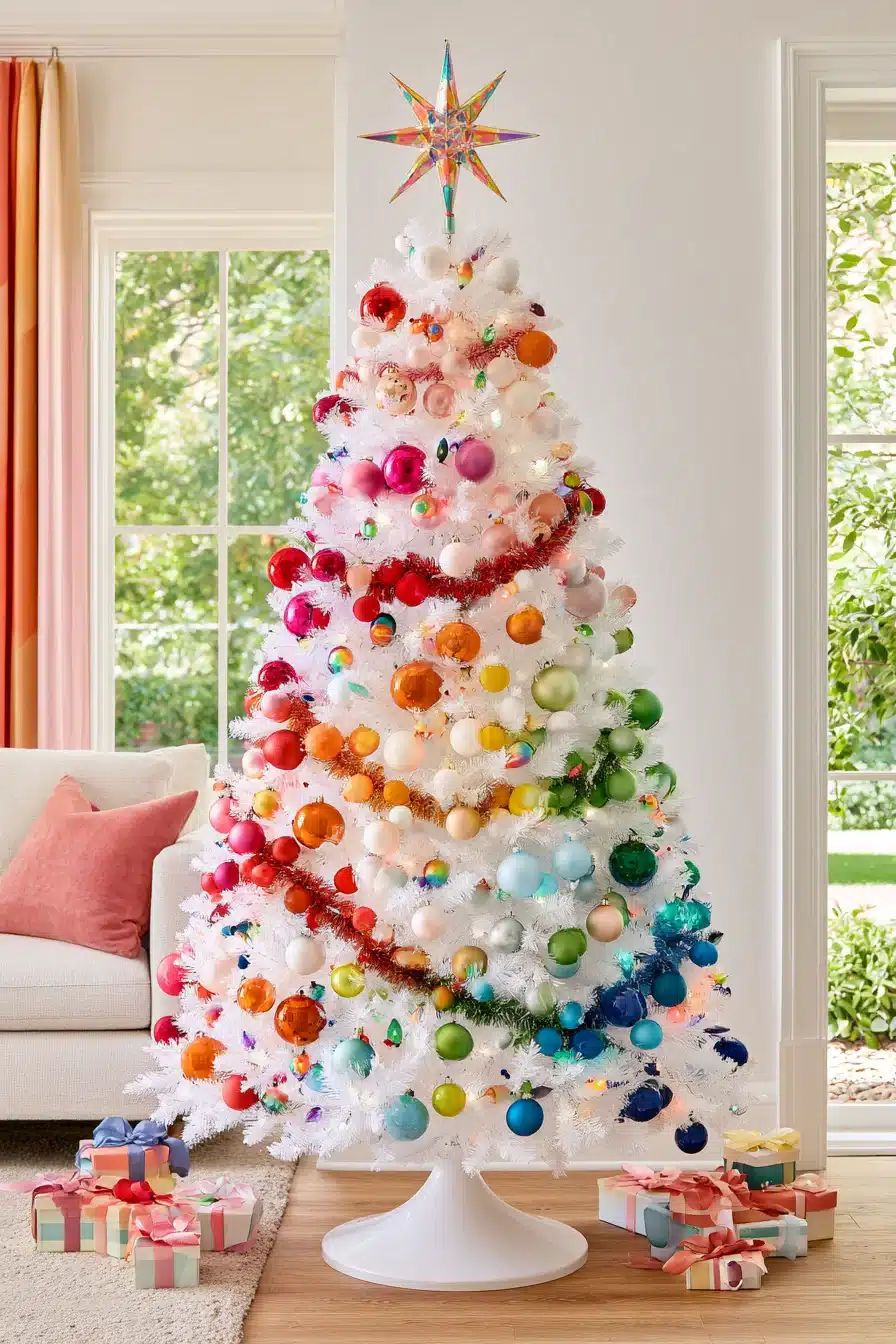 27 Magical White Christmas Tree Ideas For A Dreamy Holiday Home