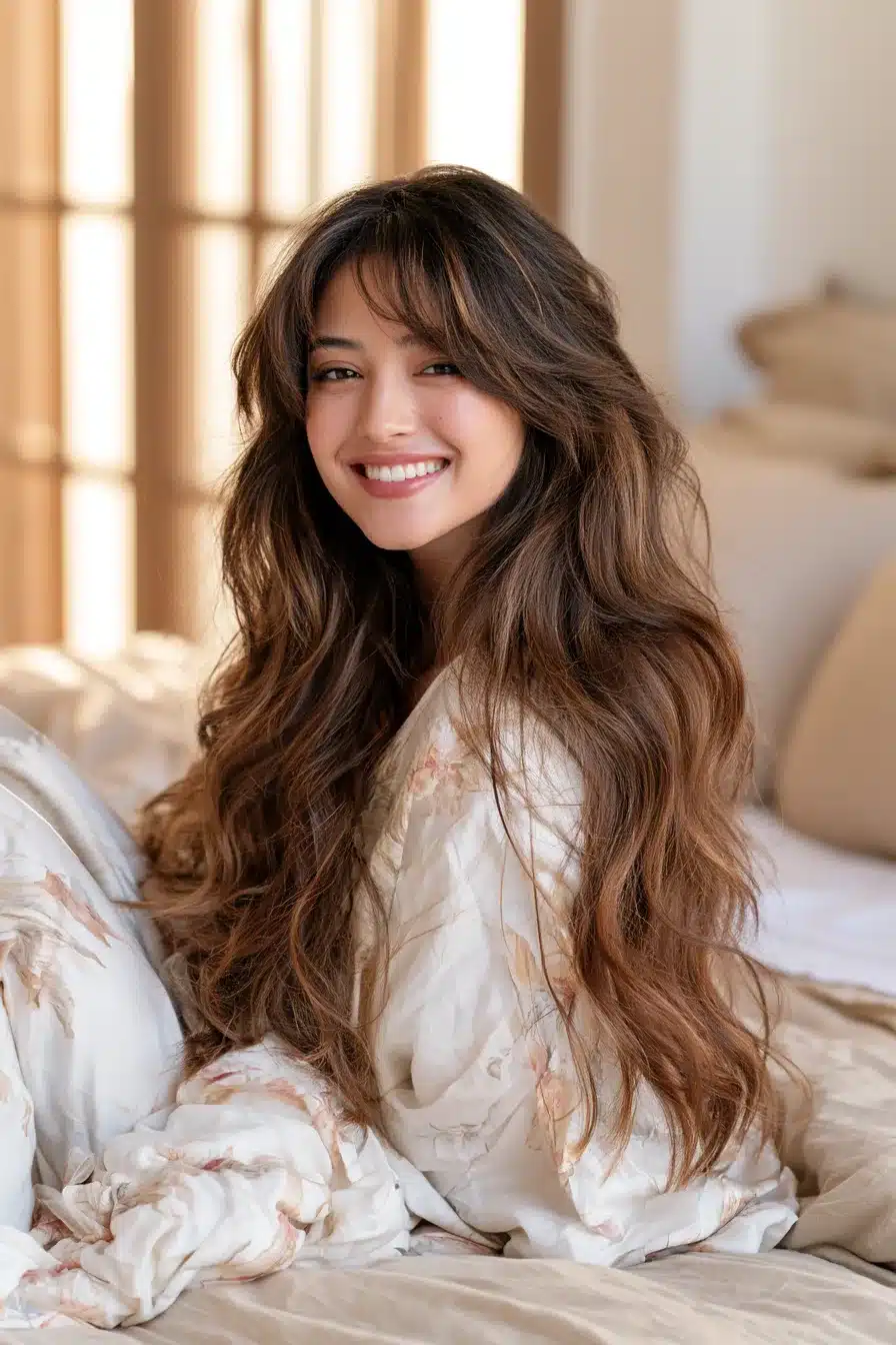 27 Flattering Layered Hair With Bangs Styles To Try This Year