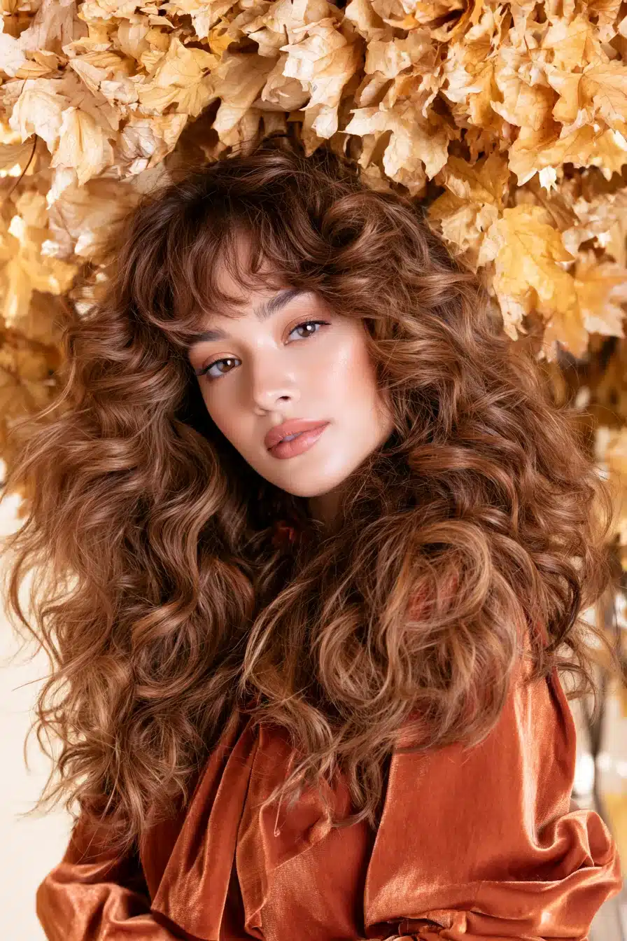 27 Gorgeous Autumn Curly Hairstyles for a Cozy Seasonal Look