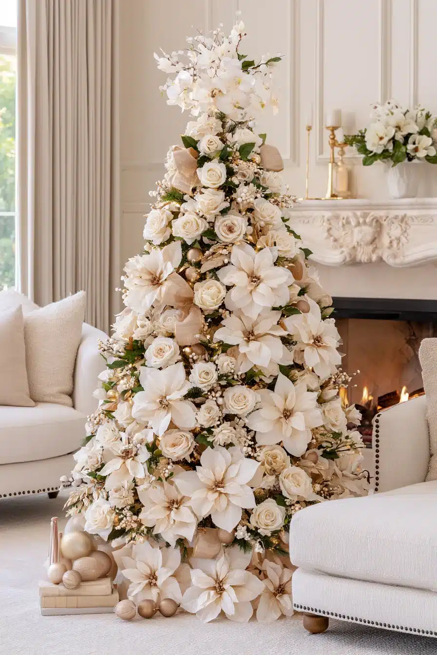 27 Magical White Christmas Tree Ideas For A Dreamy Holiday Home