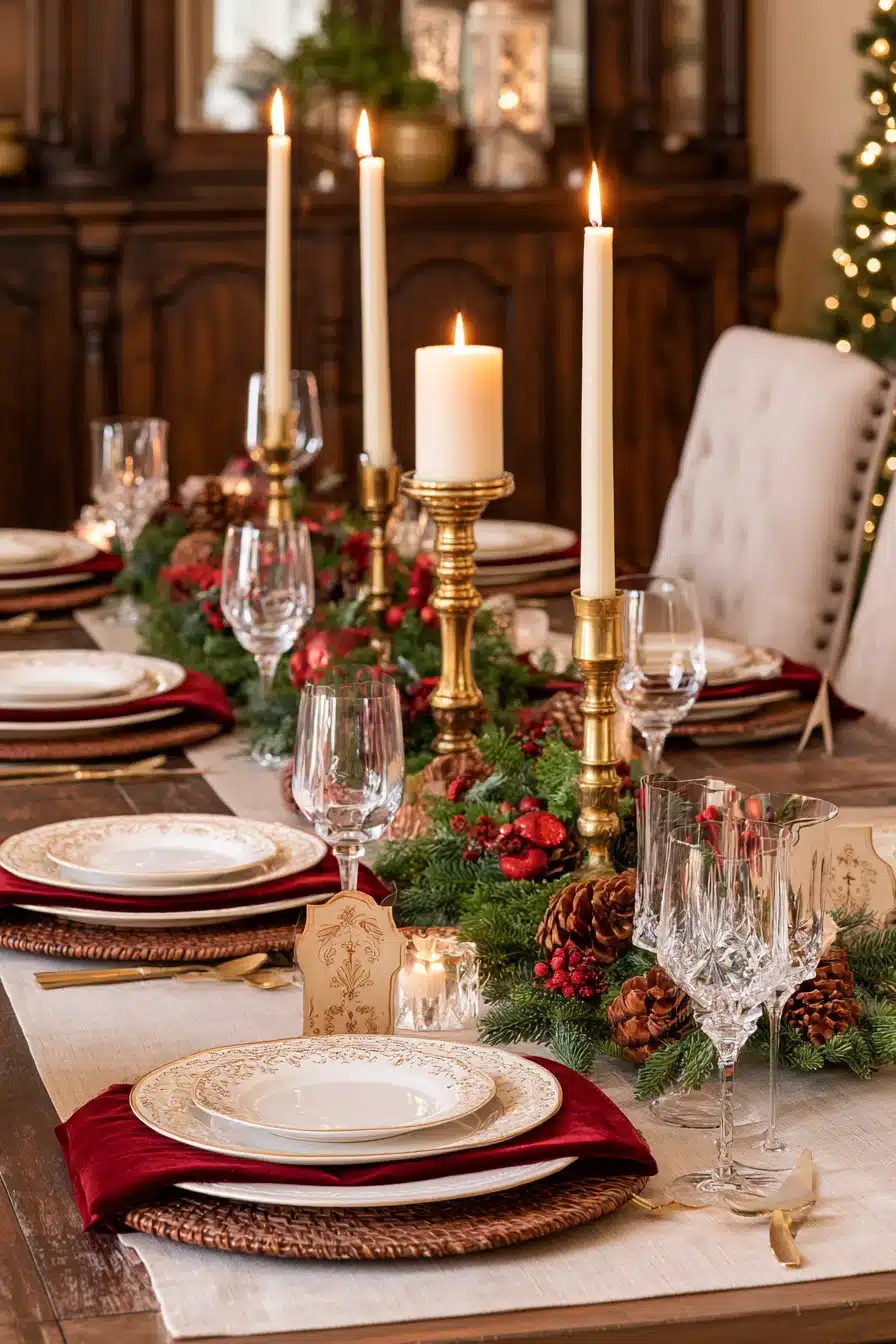 27 Cozy Christmas Table Settings Your Guests Will Love