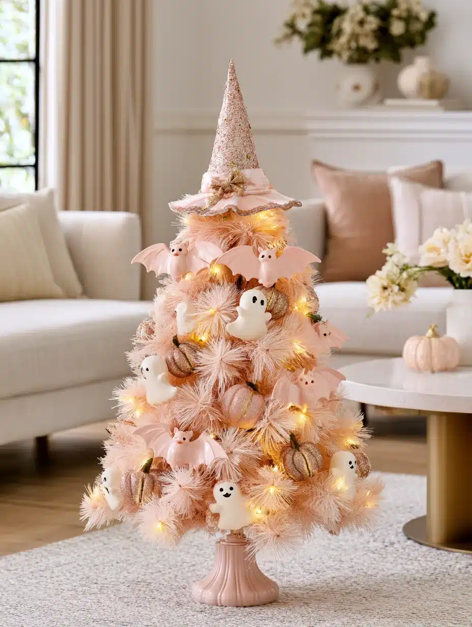 27 Pretty Pink Halloween Decor Ideas For A Playful Spooky Home