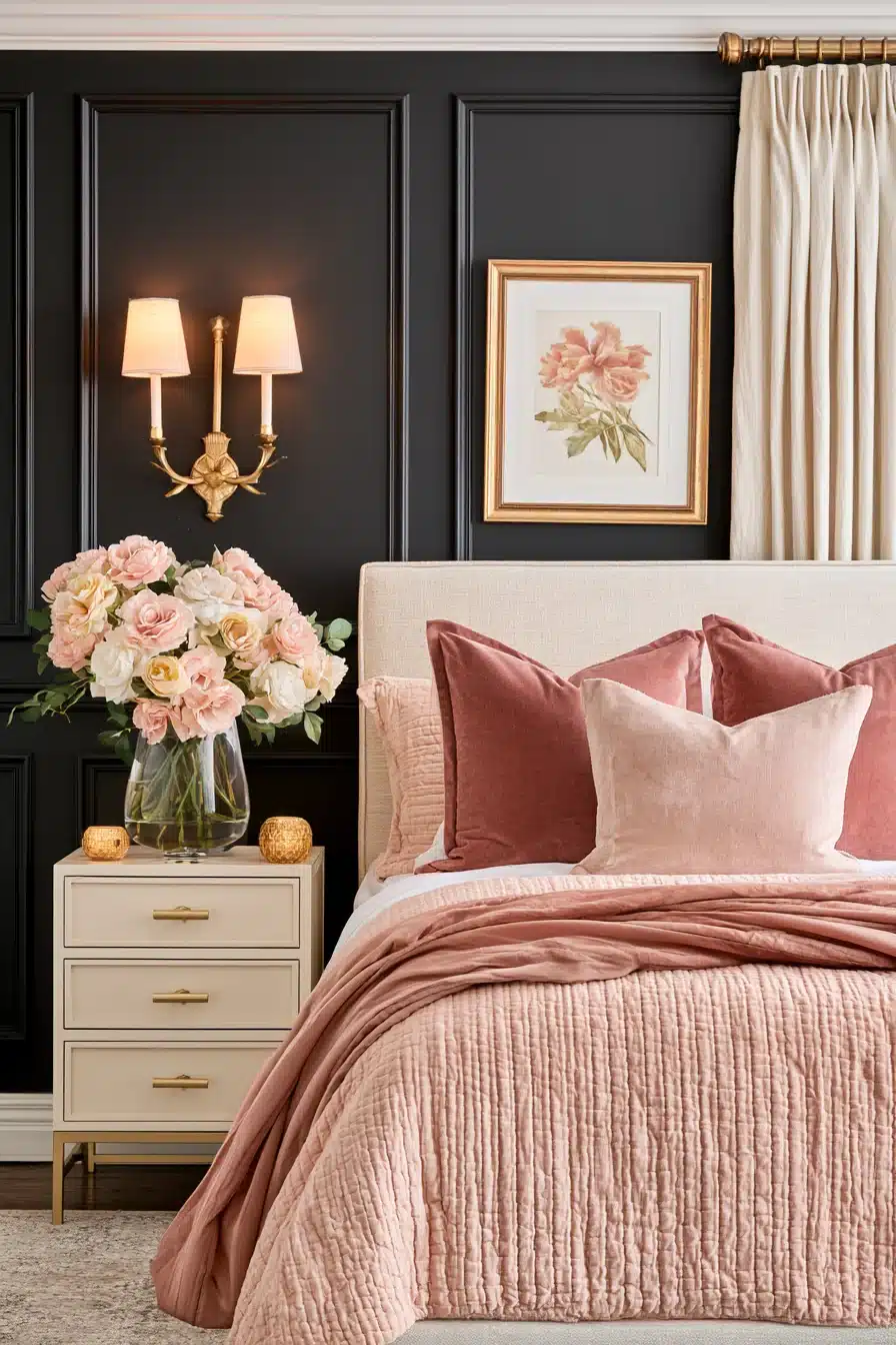 27 Chic Black Accent Wall Bedroom Ideas for Every Style