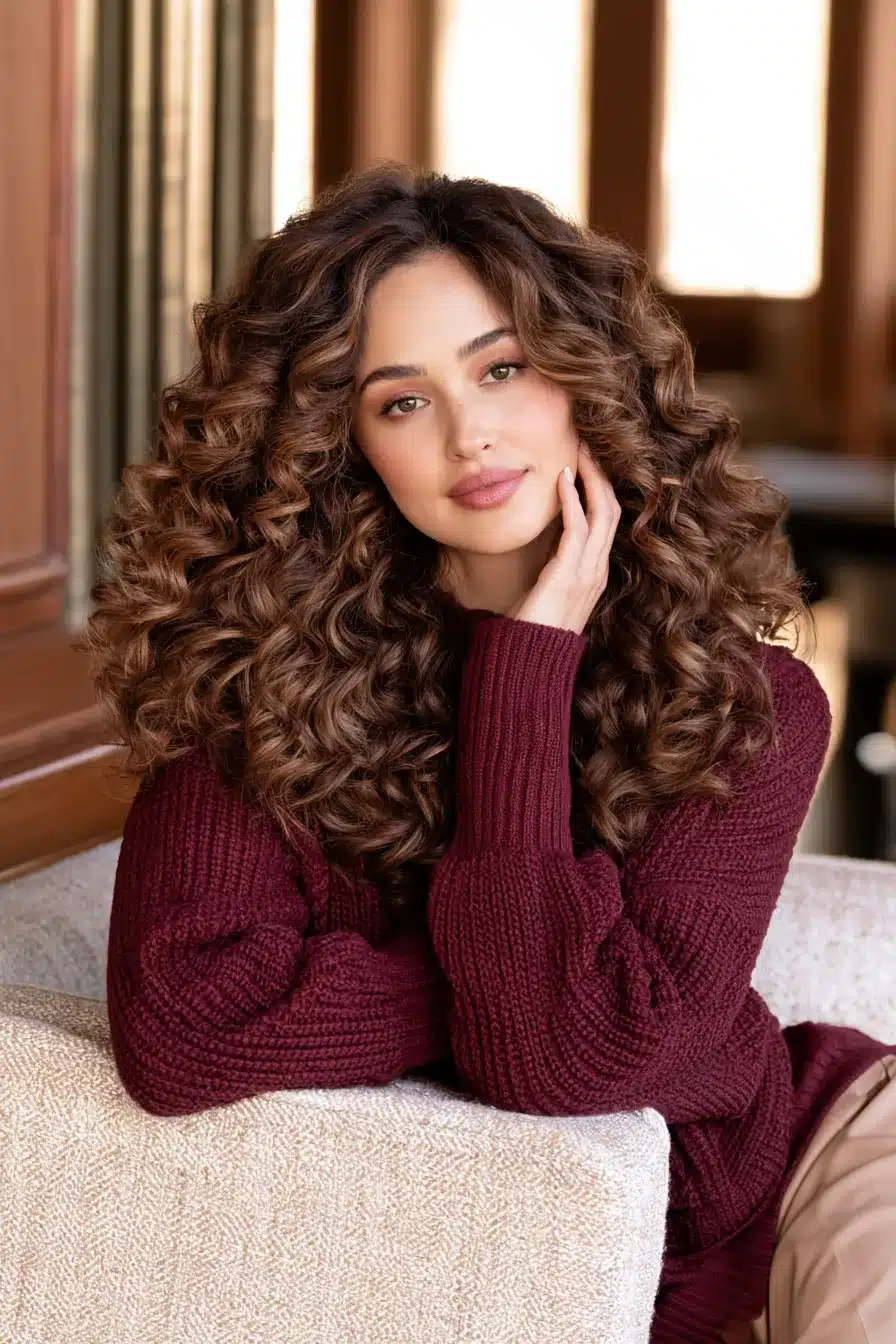 27 Gorgeous Autumn Curly Hairstyles for a Cozy Seasonal Look