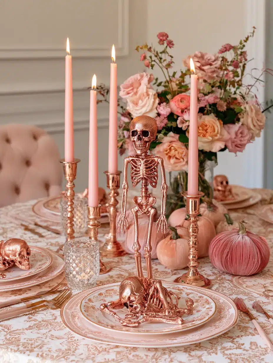 27 Pretty Pink Halloween Decor Ideas For A Playful Spooky Home