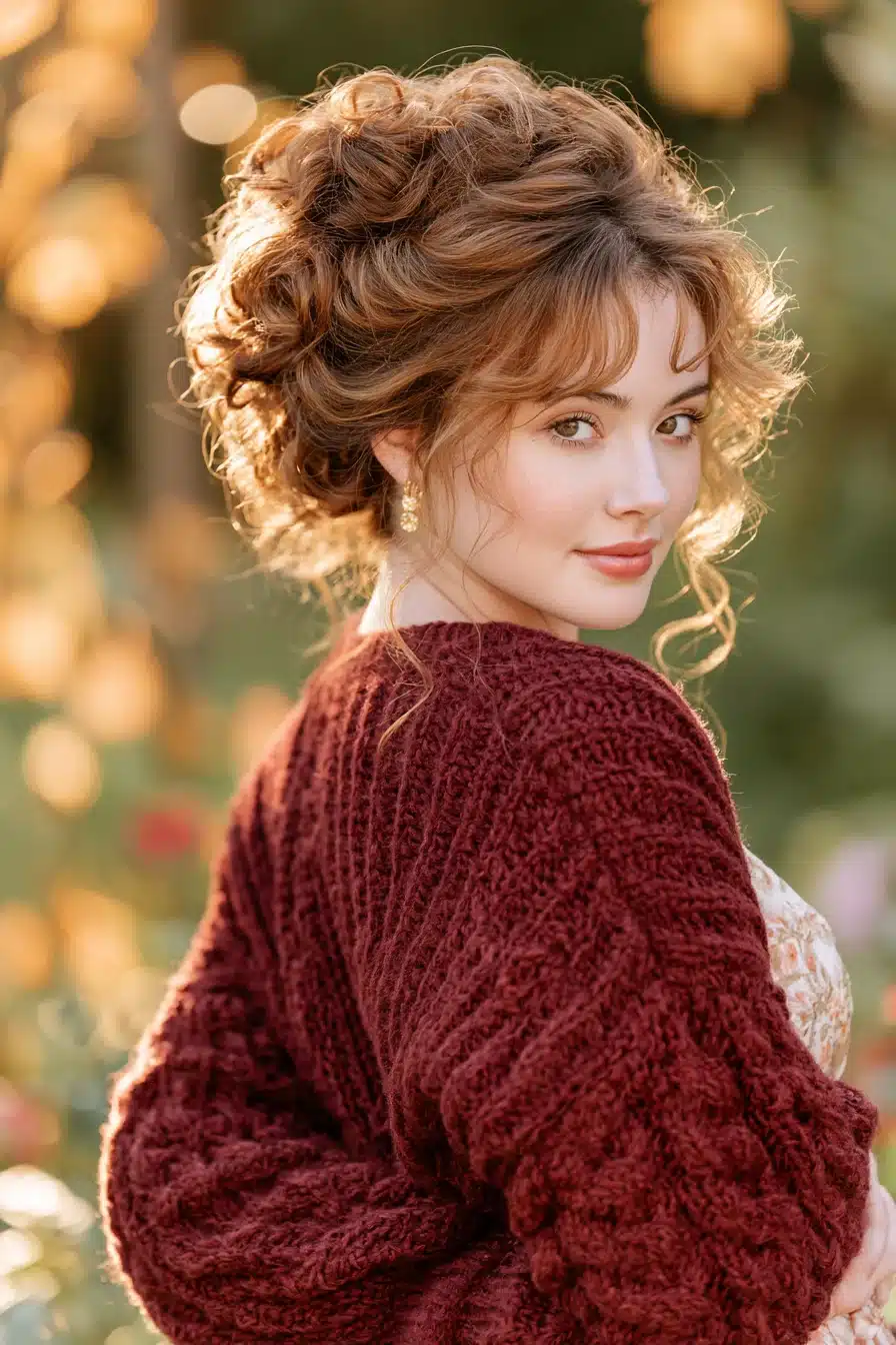 27 Gorgeous Autumn Curly Hairstyles for a Cozy Seasonal Look
