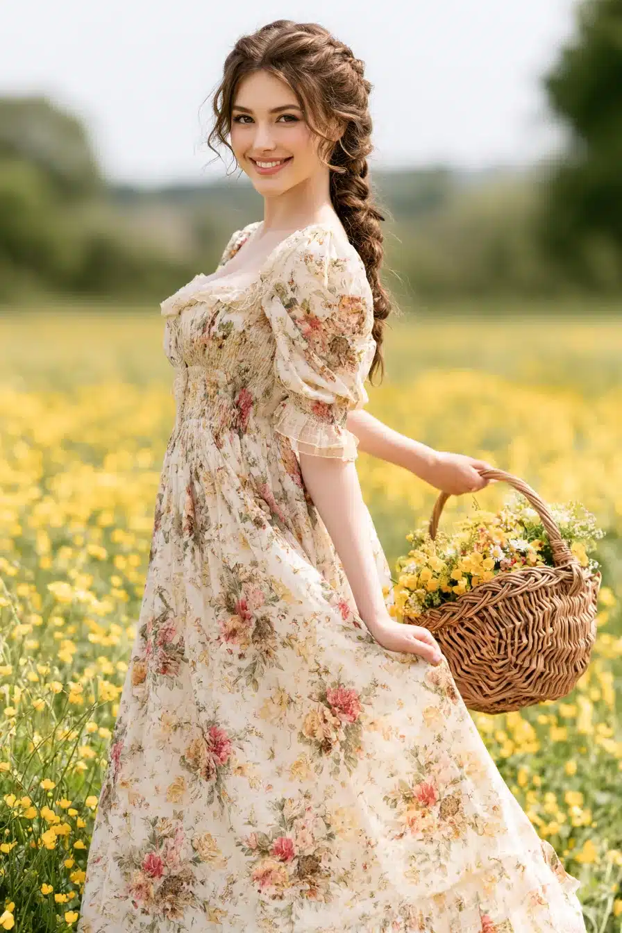 27 Dreamy Cottagecore Aesthetic Hairstyles for a Romantic Countryside Look