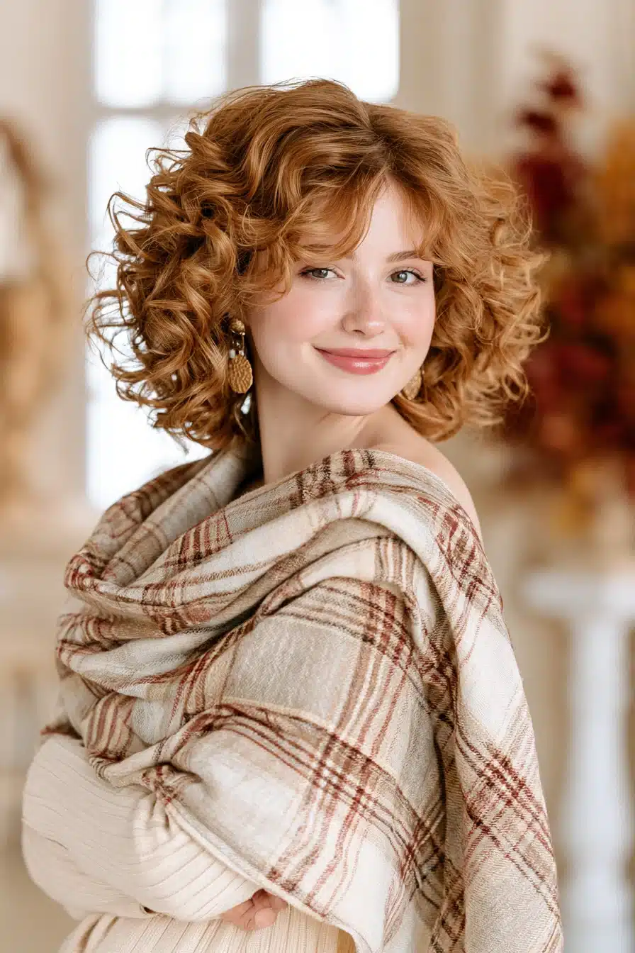 27 Gorgeous Autumn Curly Hairstyles for a Cozy Seasonal Look