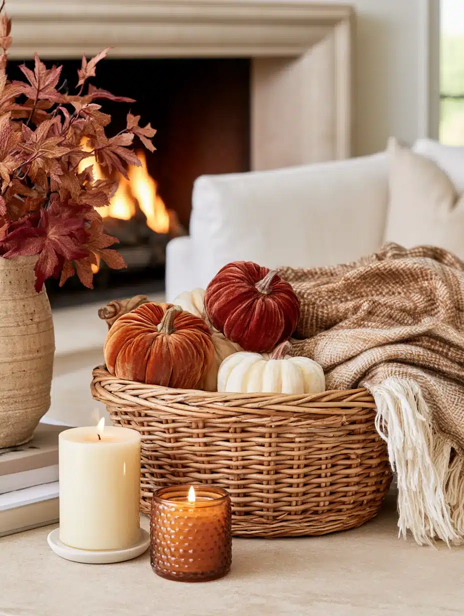 27 Charming Fall Basket Ideas for a Cozy Seasonal Display