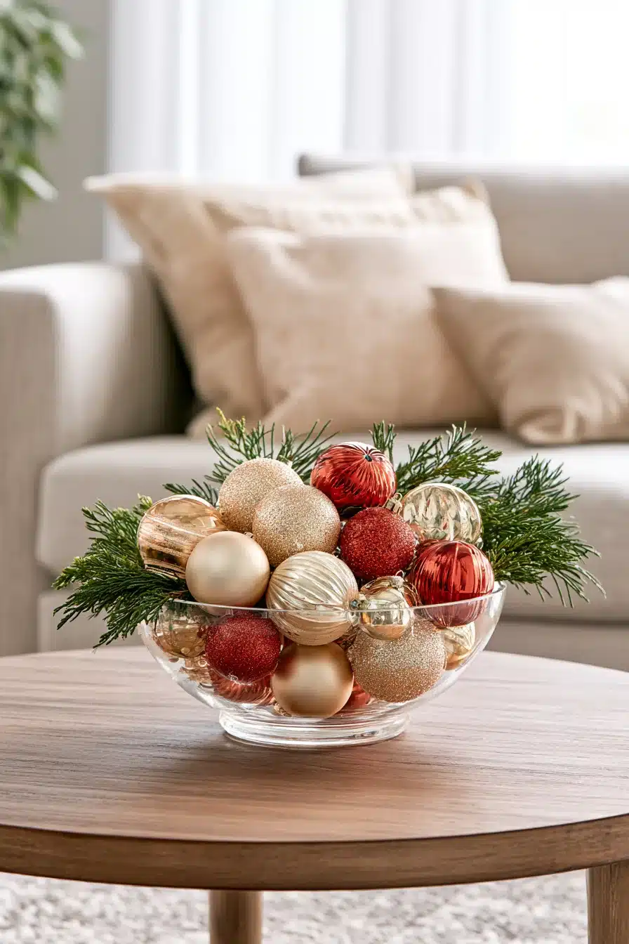 27 Christmas Coffee Table Decor Ideas Your Guests Will Love