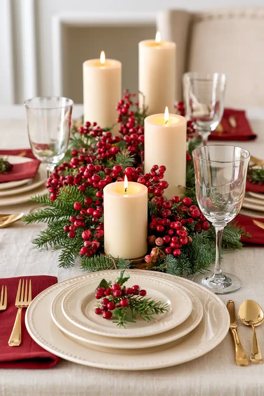 27 Cozy Christmas Table Settings Your Guests Will Love