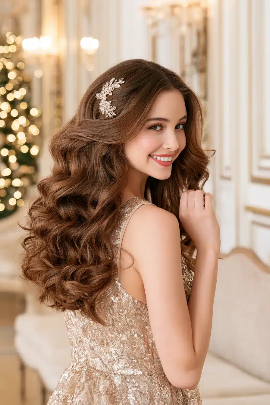 27 Gorgeous Christmas Hair Ideas For A Magical Festive Look