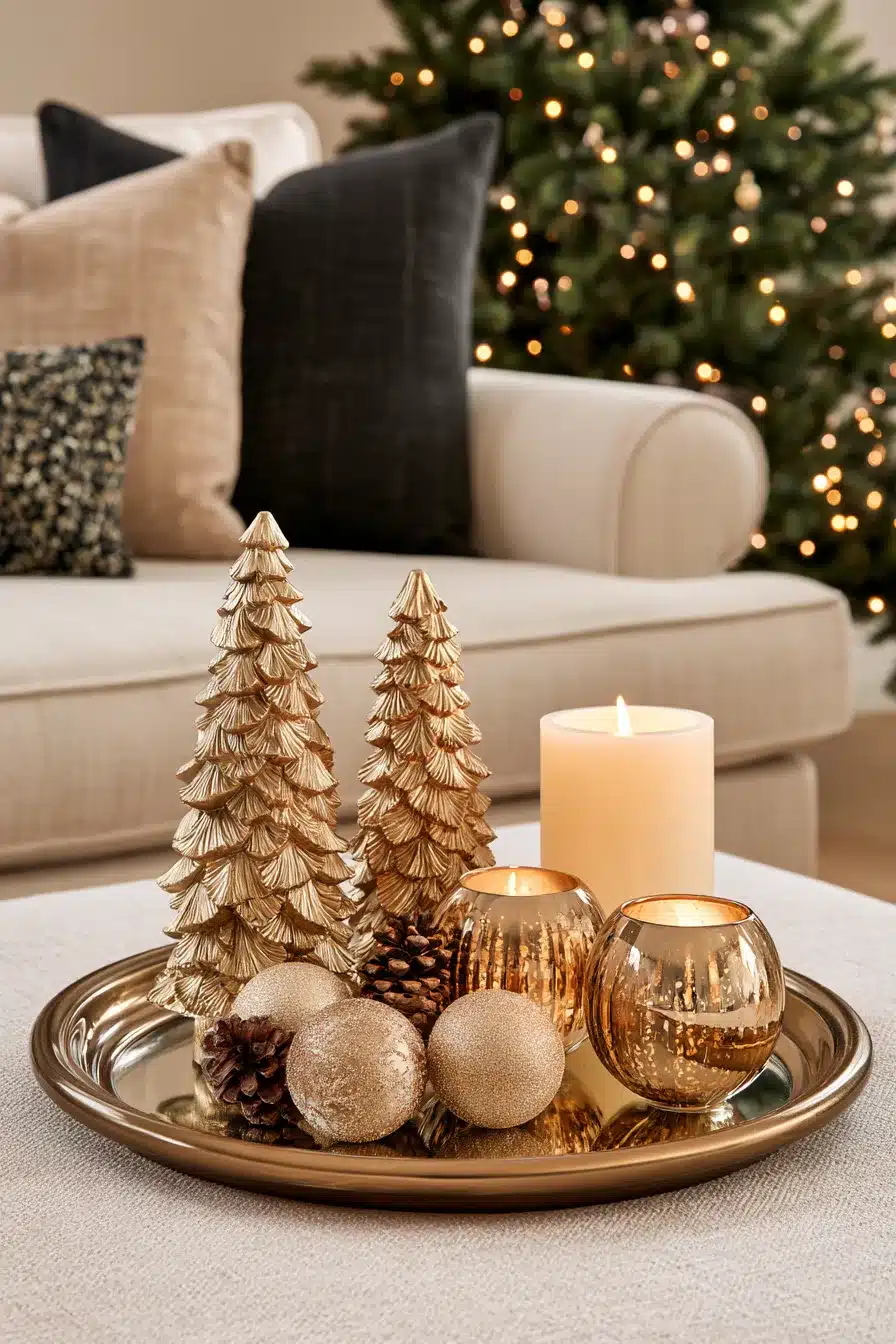 27 Christmas Coffee Table Decor Ideas Your Guests Will Love