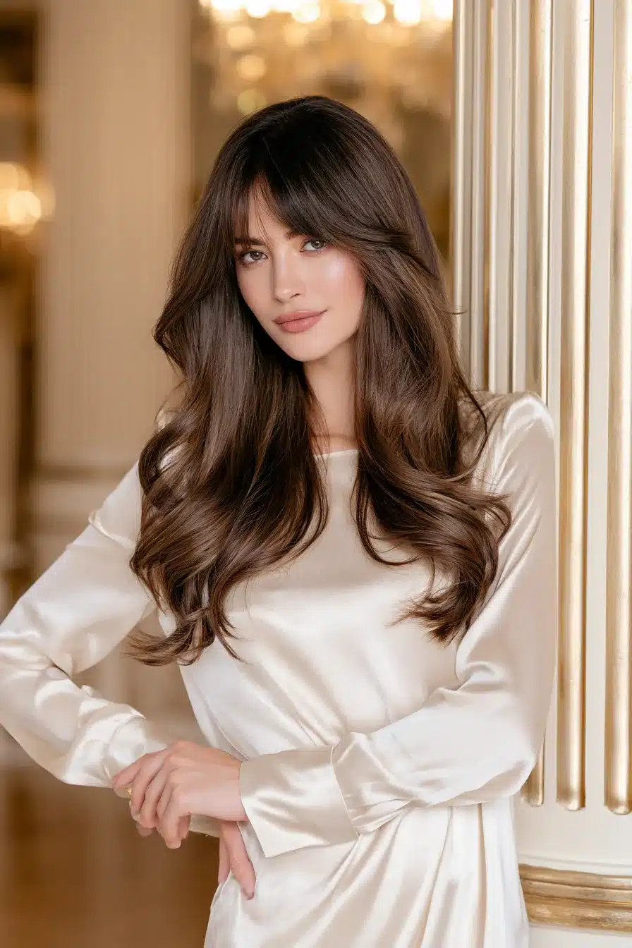 27 Flattering Layered Hair With Bangs Styles To Try This Year
