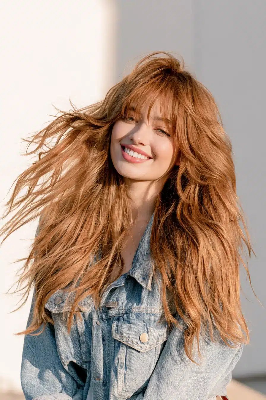 27 Flattering Layered Hair With Bangs Styles To Try This Year
