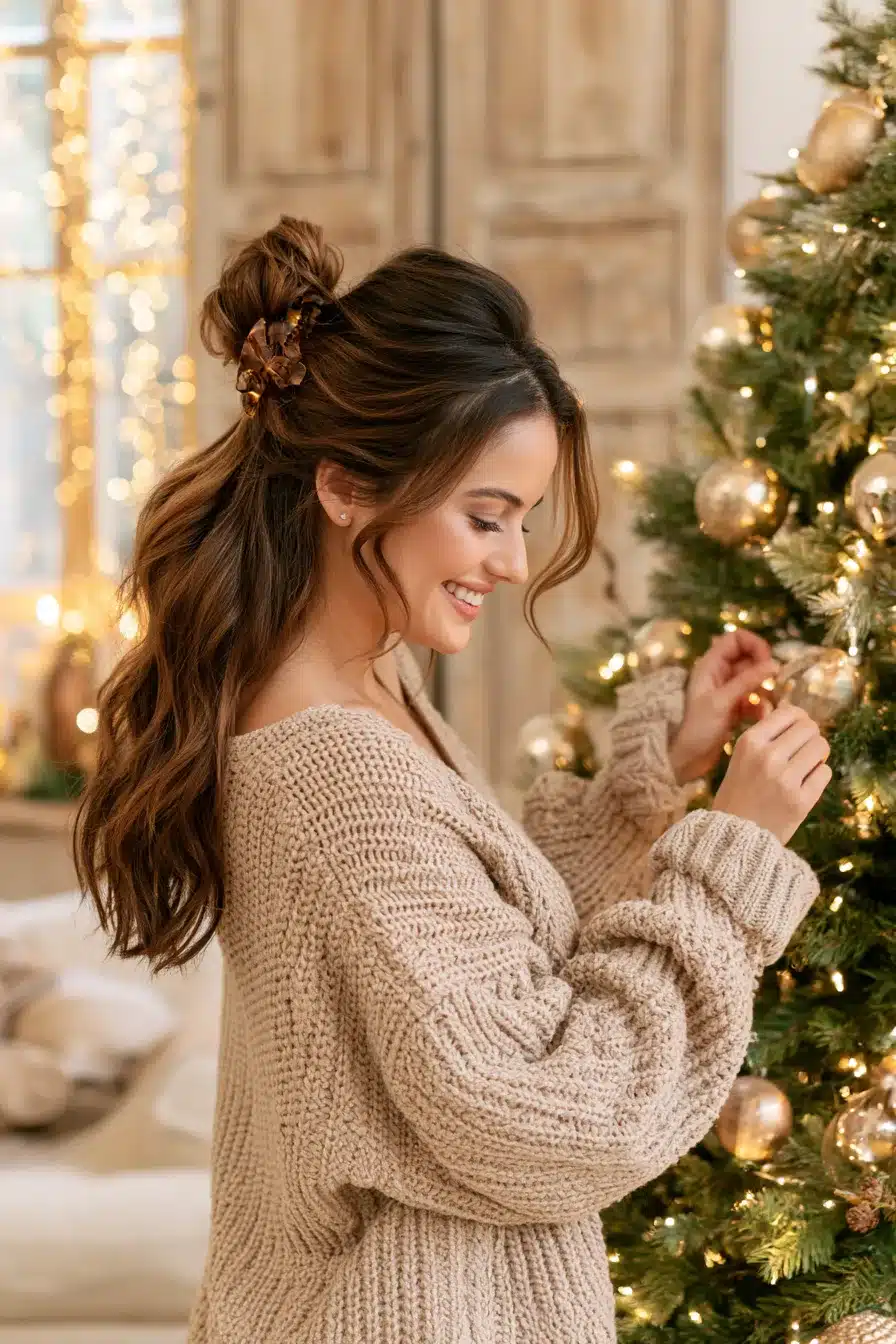 27 Gorgeous Christmas Hair Ideas For A Magical Festive Look