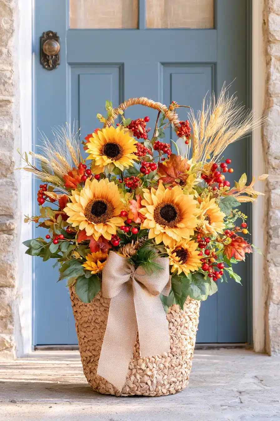 27 Easy DIY Fall Wreaths For A Warm And Welcoming Front Door