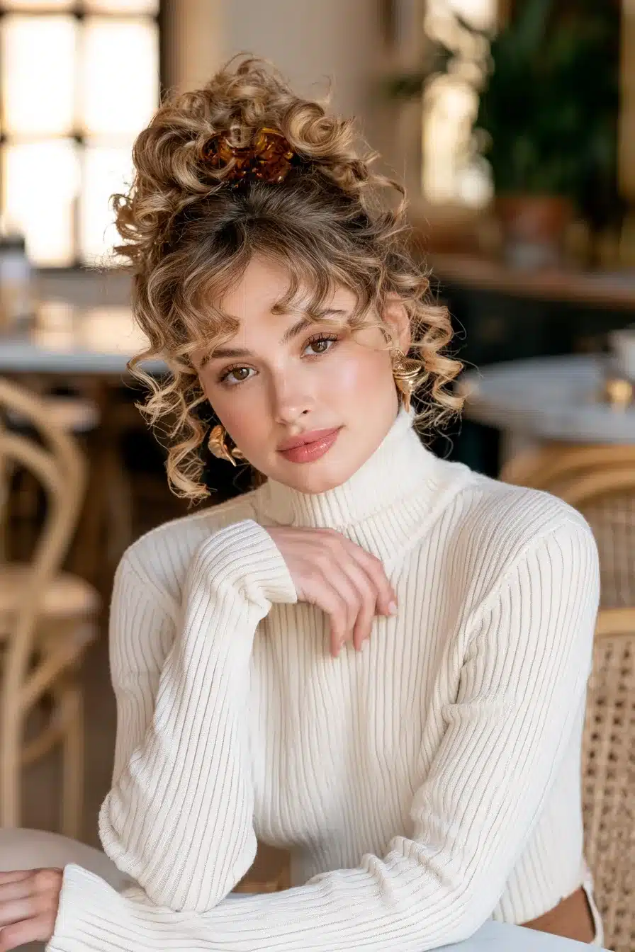 27 Gorgeous Autumn Curly Hairstyles for a Cozy Seasonal Look