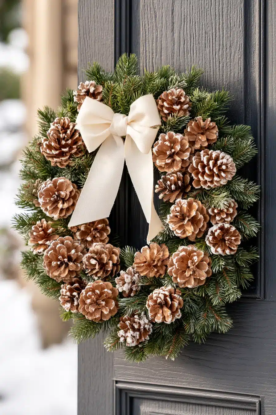 27 Beautiful Winter Wreaths for Front Door Decor That Feels Cozy and Welcoming