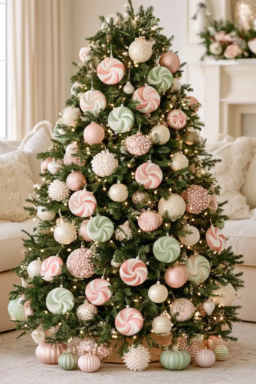 27 Whimsical Candyland Christmas Tree Ideas for a Sweet and Magical Holiday