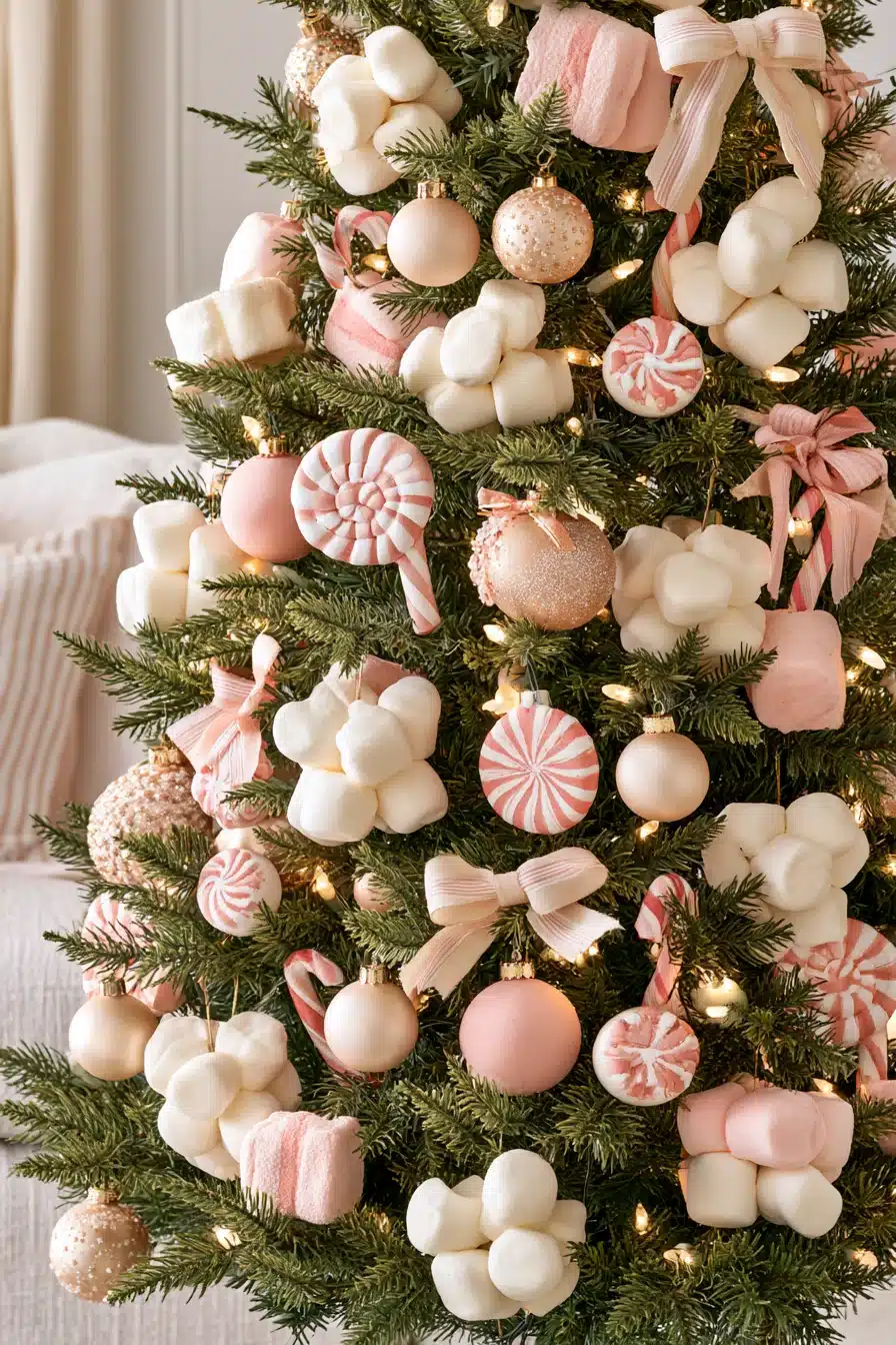 27 Whimsical Candyland Christmas Tree Ideas for a Sweet and Magical Holiday