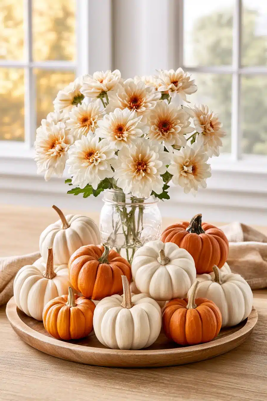 27 Charming Fall Mason Jar Centerpieces That Make Your Home Feel Cozy