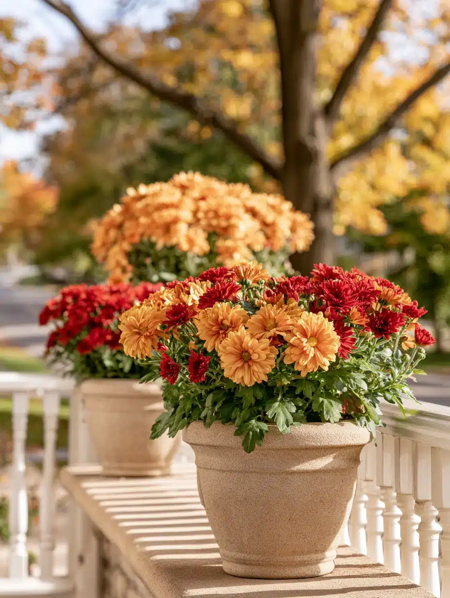 27 Beautiful Mums Front Porch Ideas for a Colorful Autumn Welcome