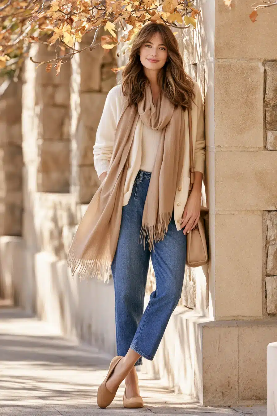 27 Stylish Comfy Fall Outfits With Soft Layers and Warm Colors