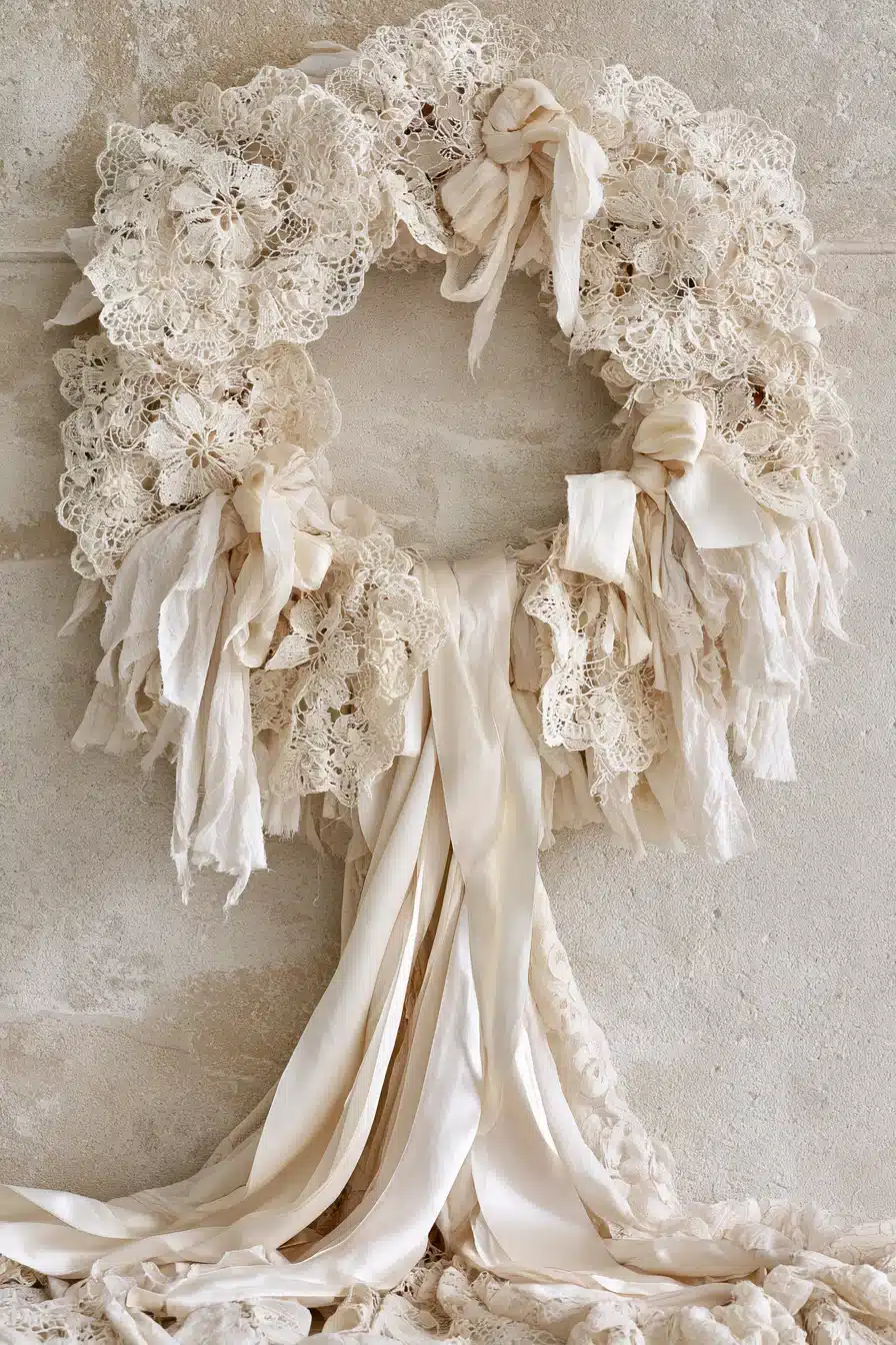 27 Charming Rag Wreaths to Add Cozy Color to Your Front Door