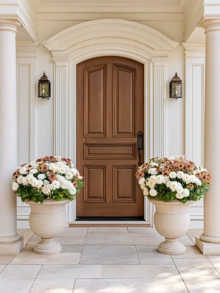 27 Beautiful Mums Front Porch Ideas for a Colorful Autumn Welcome