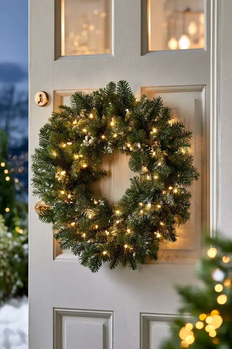 27 Beautiful Winter Wreaths for Front Door Decor That Feels Cozy and Welcoming