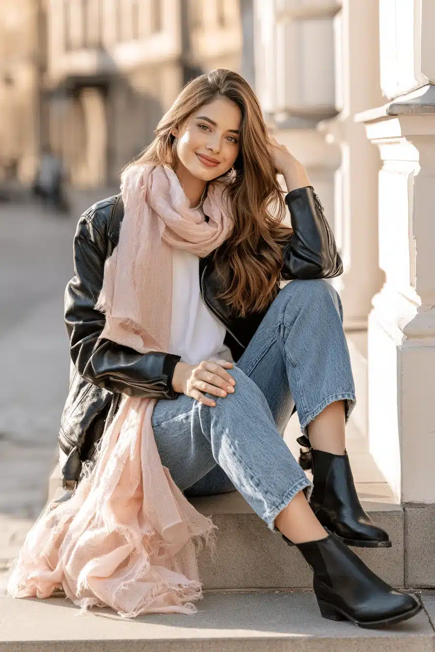 27 Pink Scarf Outfit Ideas to Brighten Your Cozy Everyday Style
