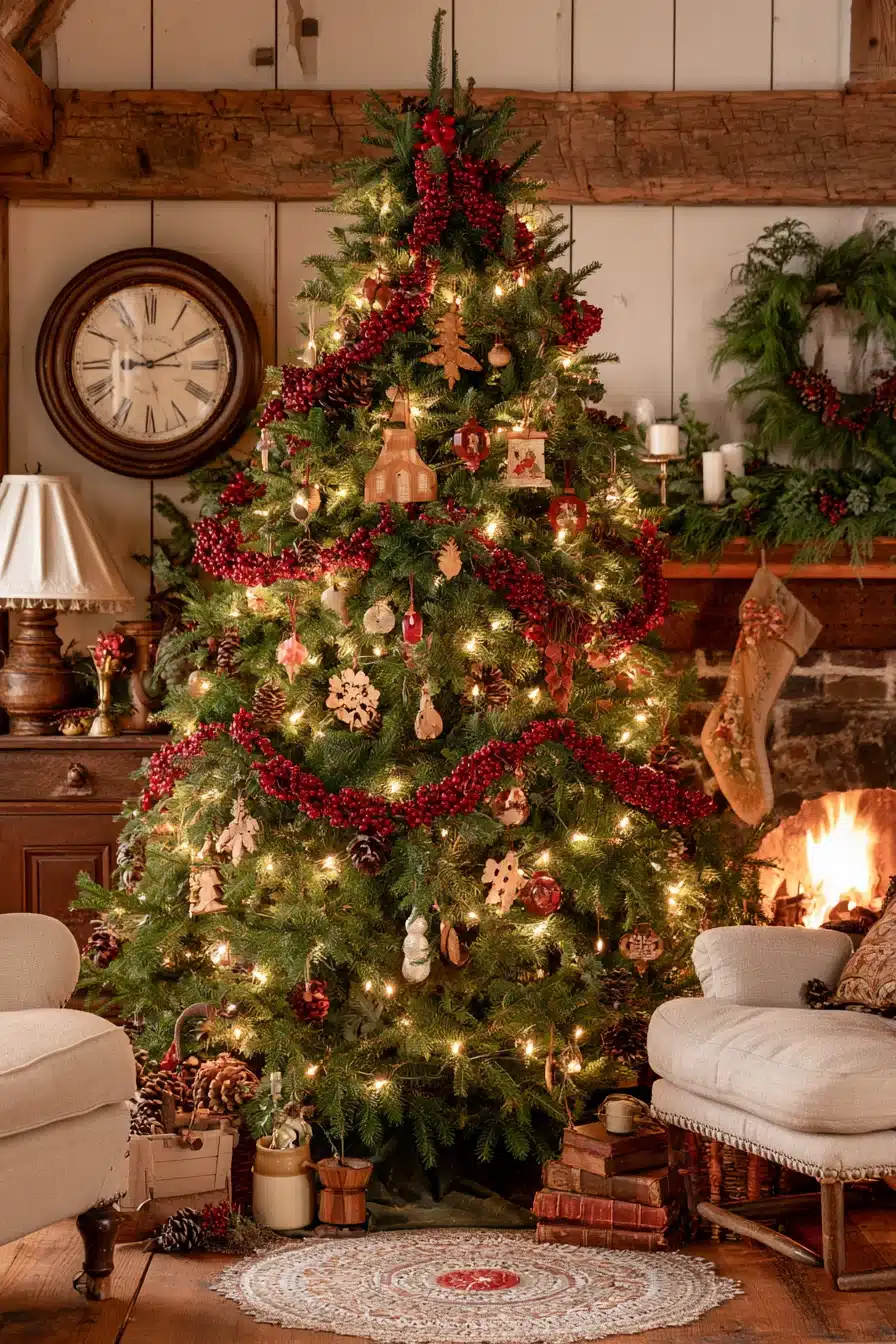 27 Traditional Christmas Tree Ideas for a Warm and Timeless Holiday Home