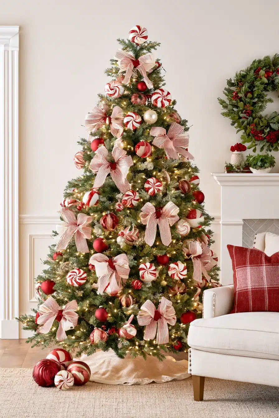 27 Whimsical Candyland Christmas Tree Ideas for a Sweet and Magical Holiday