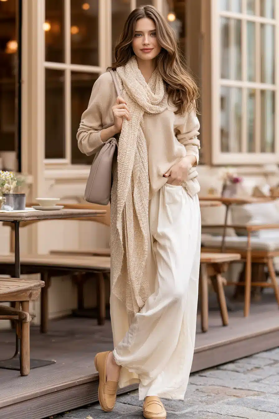 27 Stylish Comfy Fall Outfits With Soft Layers and Warm Colors