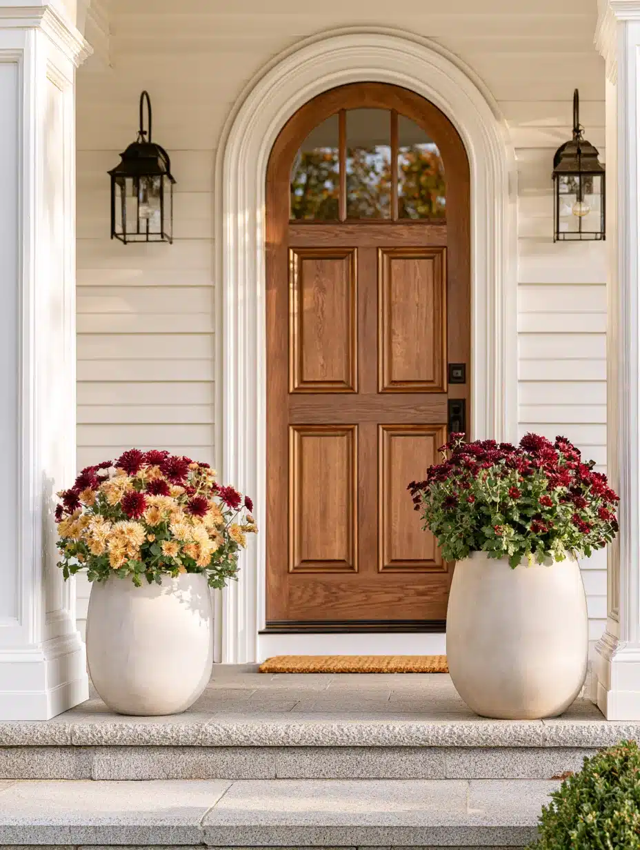 27 Beautiful Mums Front Porch Ideas for a Colorful Autumn Welcome
