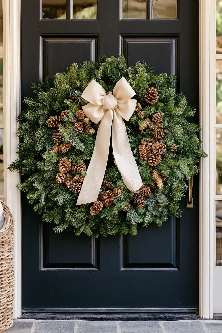 27 Beautiful Winter Wreaths for Front Door Decor That Feels Cozy and Welcoming