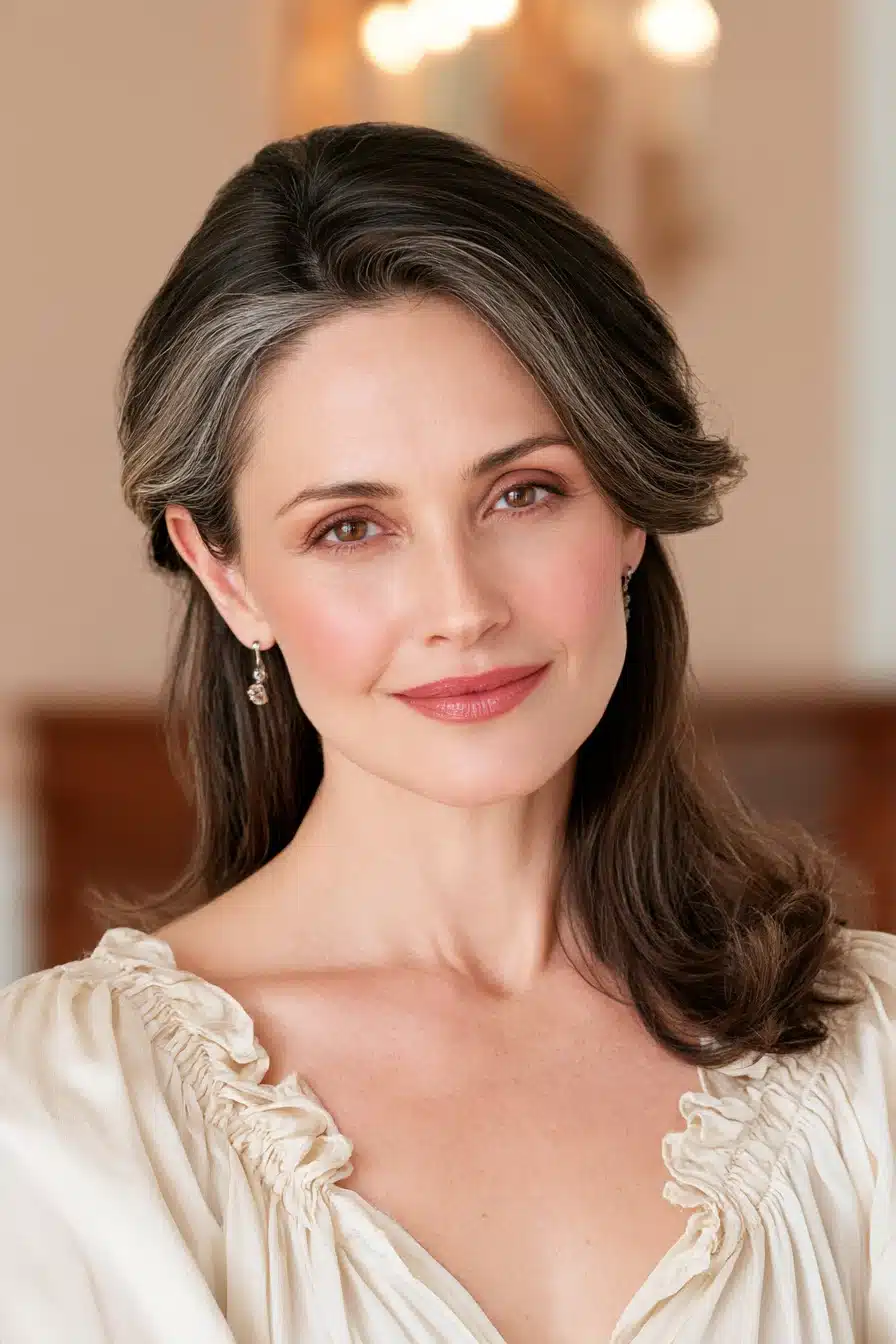 27 Beautiful Grey Blending Ideas for Dark Hair That Embrace Your Silver Strands