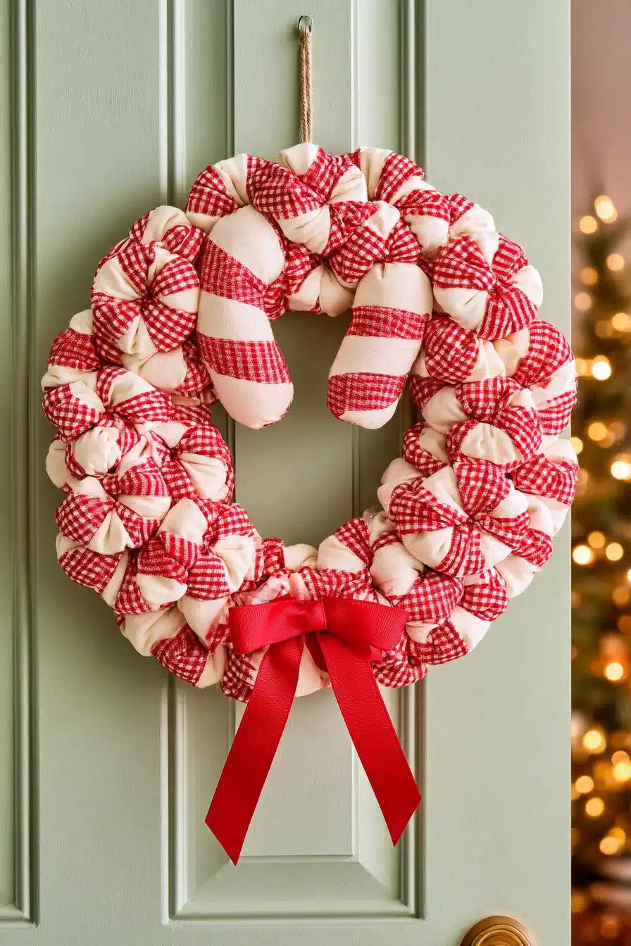 27 Charming Rag Wreaths to Add Cozy Color to Your Front Door