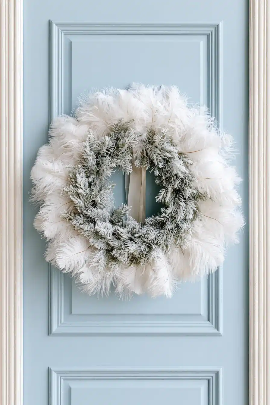 27 Beautiful Winter Wreaths for Front Door Decor That Feels Cozy and Welcoming